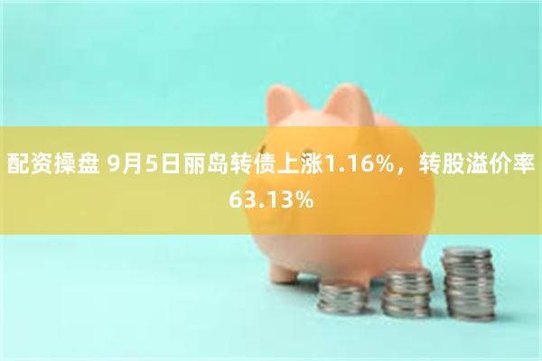 配资操盘 9月5日丽岛转债上涨1.16%，转股溢价率63.13%