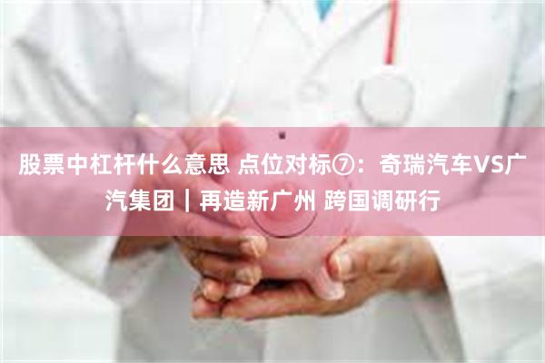 股票中杠杆什么意思 点位对标⑦：奇瑞汽车VS广汽集团｜再造新广州 跨国调研行