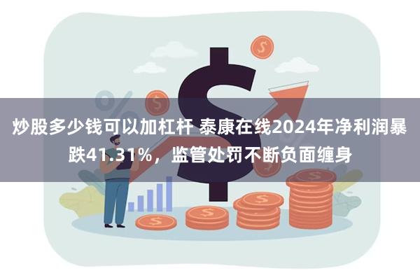 炒股多少钱可以加杠杆 泰康在线2024年净利润暴跌41.31%，监管处罚不断负面缠身