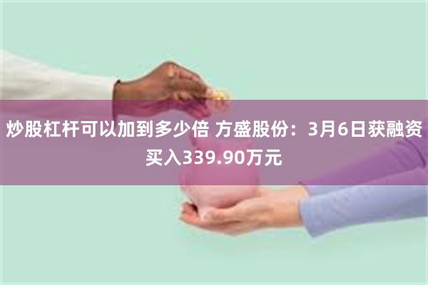 炒股杠杆可以加到多少倍 方盛股份：3月6日获融资买入339.90万元